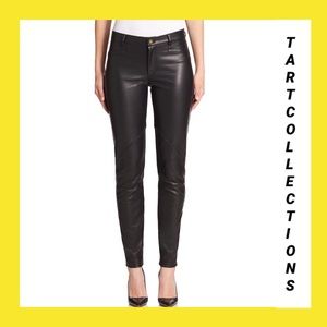 TART COLLECTIONS EZRA BLACK FAUX LEATHER PANTS